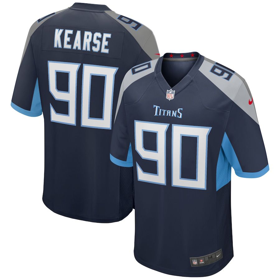 Men Tennessee Titans 90 Jevon Kearse Nike Navy Game Retired Player NFL Jersey